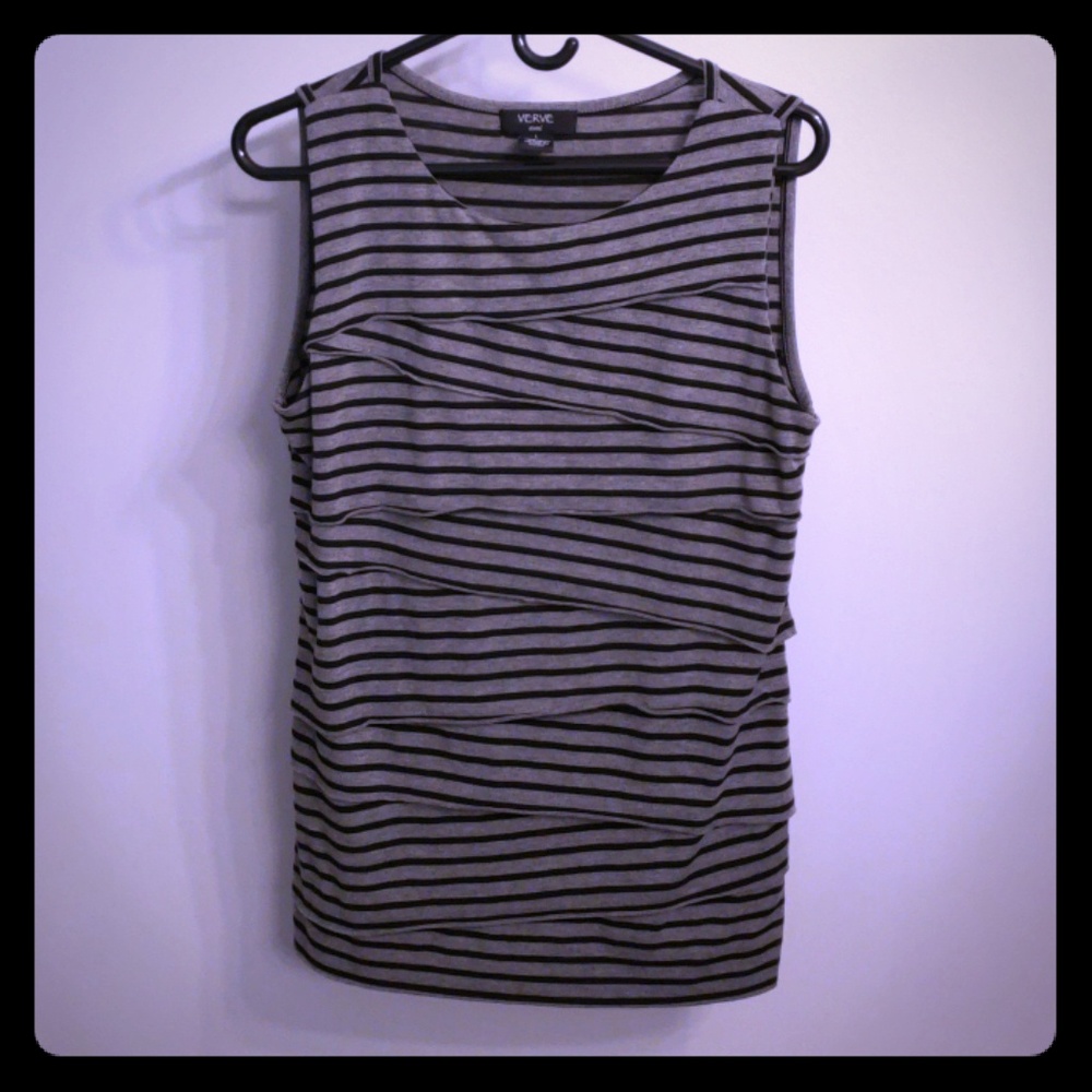 Verve Ami Striped Sleeveless Top